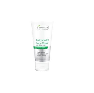 Bielenda Professional Antibacterial Face Mask With Green Clay antybakteryjna maseczka do twarzy z zieloną glinką (150 g)