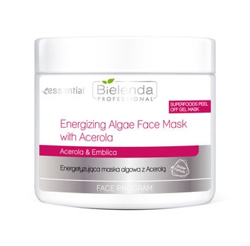 Bielenda Professional Face Program Energizing Algae Face Mask With Acerola energetyzująca maska algowa z Acerolą (200 g)