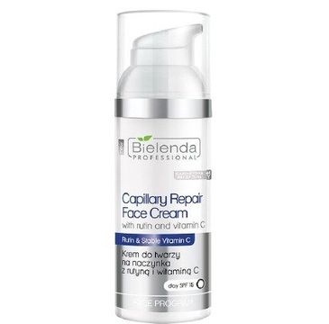 Bielenda Professional Capillary Repair Face Cream krem do twarzy na naczynka z rutyną i witaminą C SPF 15 (50 ml)