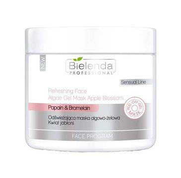 Bielenda Professional Face Program Refreshing Face Algae Gel Mask odświeżająca maska algowo-żelowa Kwiat Jabłoni słoik (200 g)