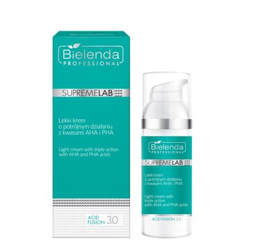 Bielenda Professional Supremelab Acid Fusion 3.0 lekki krem o potrójnym działaniu z kwasami AHA i PHA (50 ml)