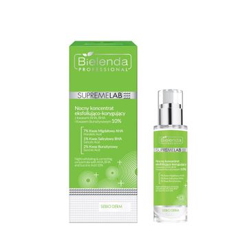 Bielenda Professional Supremelab Sebio Derm nocny koncentrat eksfoliująco - korygujący (30 ml)