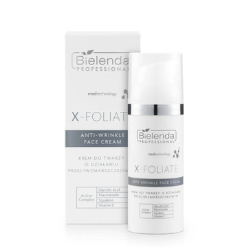 Bielenda Professional X- FOLIATE Anti Wrinkle krem do twarzy o działaniu przeciwzmarszczkowym (50 ml)