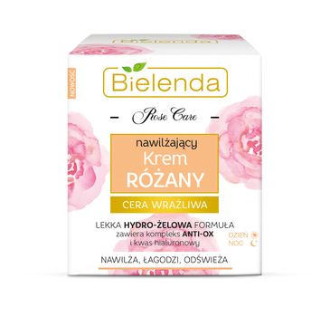 Bielenda Rose Care różany krem do twarzy nawilżający na dzień i noc (50 ml)