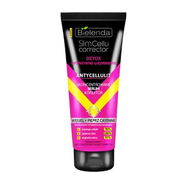 Bielenda Slim Cellu Corrector Detox - skoncentrowane serum korektor węgiel + pieprz cayenne (250 ml)