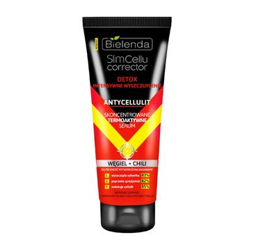 Bielenda Slim Cellu Corrector termoaktywne serum Intensywne Wyszczuplenie Antycellulit węgiel + chili (250 ml)