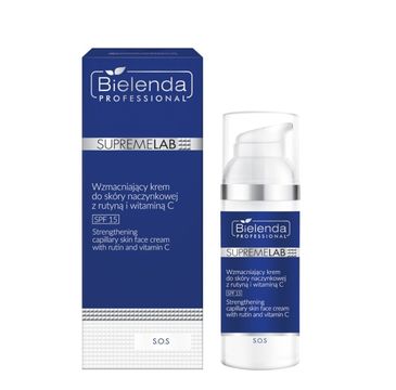 Bielenda Professional SupremeLab S.O.S Wzmacniający krem do skóry naczynkowej z rutyną i witaminą C SPF 15 (50 ml)