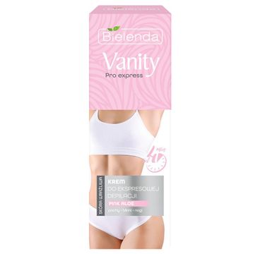 Bielenda Vanity Pro Express krem do ekspresowej depilacji skóry wrażliwej Pink Aloe (75 ml)