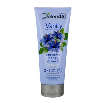 Bielenda Vanity Soft Touch - kremowa pianka do golenia 2w1 Hibiskus (175 g)