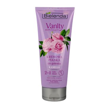 Bielenda Vanity Soft Touch kremowa pianka do golenia 2w1 Kamelia (175 g)