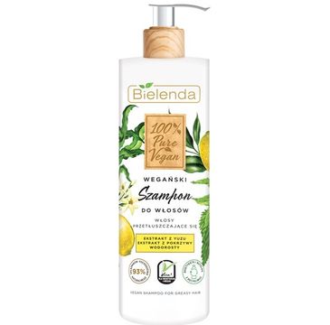 Bielenda 100% Pure Vegan wegański szampon do włosów przetłuszczających się (400 g)