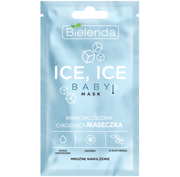 Bielenda Ice, Ice Baby! Mask – kremowo-żelowa chłodząca maseczka (8 g)