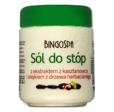 BingoSpa Sól do stóp z ekstraktem z kasztanowca i olejkiem z drzewa herbacianego 550g