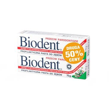 Biodent pasta do zębów przeciw parodontozie 75 g x 2 (druga 50% gratis)