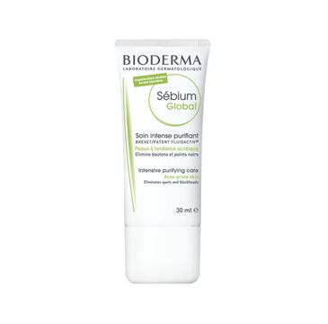 Bioderma Sebium Global Intensive Purifying Care krem przeciwtrądzikowy o globalnym działaniu (30 ml)