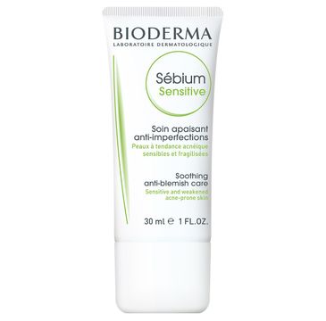 Bioderma Sebium Sensitive Soothing Anti-Blemish Care kojący krem zapobiegający zaczerwienieniom (30 ml)