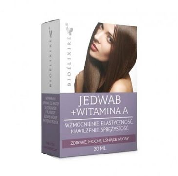 BIOELIXIRE Silk+Vitamin A nawilżający jedwab do włosów z witaminą A 20ml