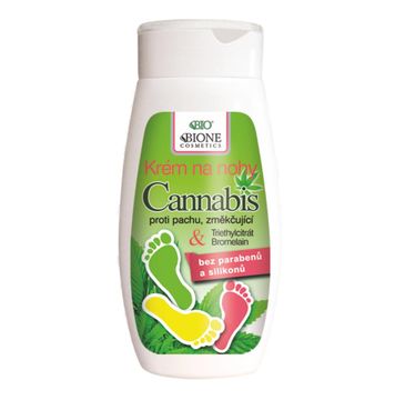 Bione Cosmetics Bio Cannabis odświeżający ziołowy krem do stóp 260ml