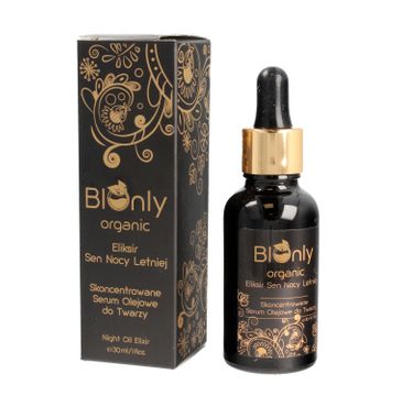 BIOnly Organic Eliksir Sen Nocy Letniej – skoncentrowane serum olejowe do twarzy (30 ml)