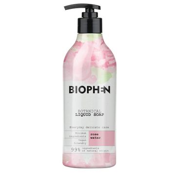 Biophen – Botanical Liquid Soap mydło w płynie z pompką Rose Water (400 ml)