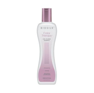 BioSilk Color Therapy Cool Blonde Shampoo szampon do włosów rozjaśnionych i z pasemkami nadający chłodny odcień (355 ml)