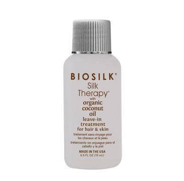 BioSilk Silk Therapy With Organic Coconut Oil Leave-In Treatment For Hair&Skin olejek do włosów i ciała 15ml