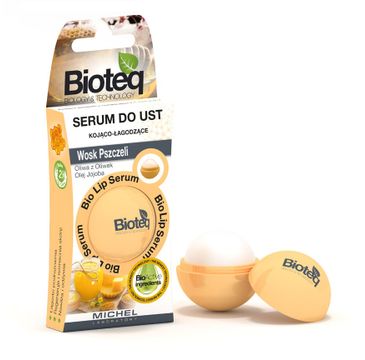 Bioteq Bio Lip Serum kojąco-łagodzące serum do ust Wosk Pszczeli 8.5g