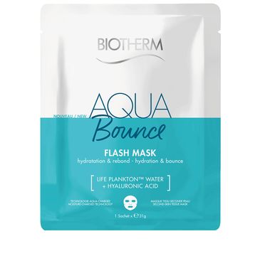 Biotherm Aqua Bounce Flash Mask ujędrniająca maseczka w płachcie do twarzy (31 g)