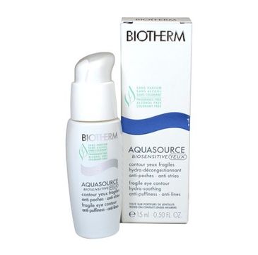 Biotherm Aquasource Biosensitive Yeux Krem pod oczy nawilżająco łagodzący 15ml