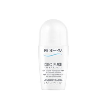 Biotherm Deo Pure Invisible 48h dezodorant antyperspiracyjny w kulce o działaniu łagodzącym