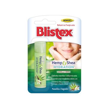 Blistex – Balsam do ust nawilżająco łagodzący Hemp & Shea Hydration (1 szt.)