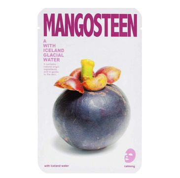 Blue Dot Mask A With Iceland Glacial Water – łagodząca maseczka w płacie Mangosteen (20 g)