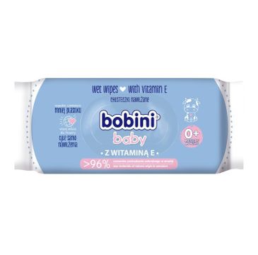 Bobini – Baby chusteczki nawilżane z witaminą E dla dzieci i niemowląt (60 szt.)