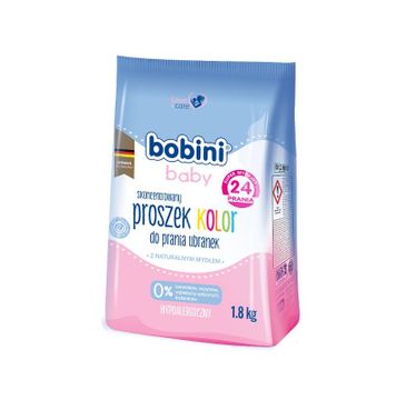 Bobini Baby skoncentrowany proszek do prania ubranek niemowlęcych i dziecięcych Kolor 1.8kg