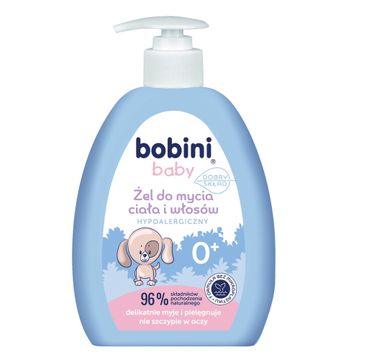 Bobini Baby żel do mycia ciała i włosów hypoalergiczny 300ml