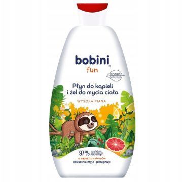 Bobini Fun płyn do kąpieli i żel do mycia ciała o zapachu cytrusów (500 ml)