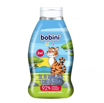 Bobini Kids żel do mycia ciała i płyn do kąpieli 2w1 Tygrys (660 ml)