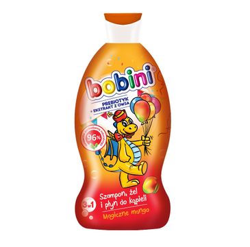 Bobini Szampon żel pod prysznic i płyn do kąpieli Magiczne mango 330ml