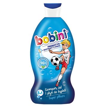 Bobini Szampon żel pod prysznic i płyn do kąpieli Super Piłkarz 330ml