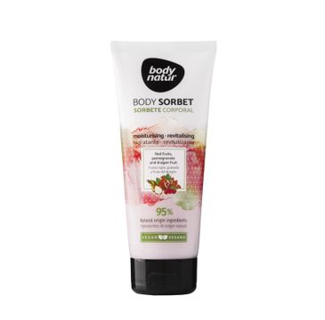 Body Natur Sorbet do ciała nawilżająco-rewitalizujący Czerwone Owoce Granat i Pitaja (200 ml)