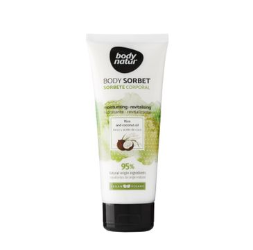 Body Natur Sorbet do ciała nawilżająco-rewitalizujący Olej Kokosowy i Ryż (200 ml)