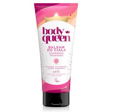 Body Queen rozświetlający balsam do ciała Szampańska Truskawka (200 ml)