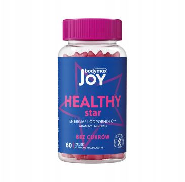 Bodymax Joy Healthy Star energia i odporność suplement diety o smaku malinowym (60 żelek)