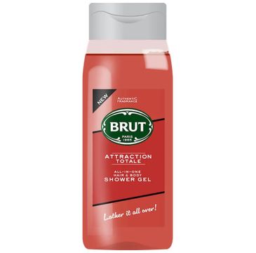 Brut Attraction Totale żel do mycia ciała i włosów (500 ml)