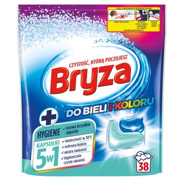 Bryza Hygiene 5w1 kapsułki do prania bieli i koloru (38 szt.)