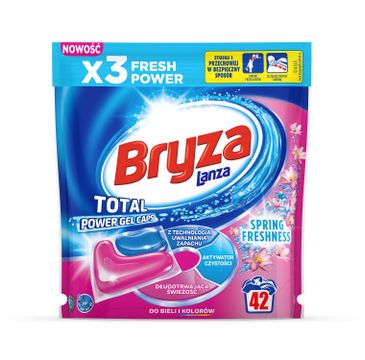 Bryza Lanza Total Power Gel Caps Spring Freshness kapsułki do prania bieli i kolorów 42szt