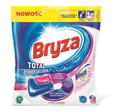 Bryza Vanish Ultra Total Power Gel Caps kapsułki do prania do bieli i kolorów 28szt