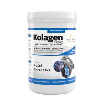 Noble Health – Premium Wellness kolagen w proszku + glukozamina i witamina C (100 g)