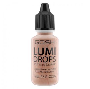 Gosh Lumi Drops Highlighter (rozświetlacz w płynie 004 Peach 15 ml)