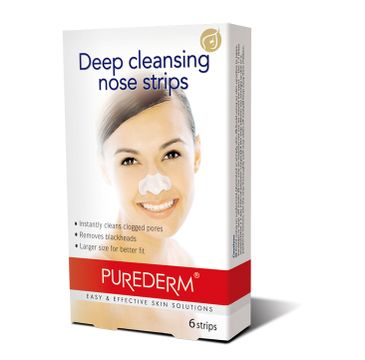 Purederm – Głęboko oczyszczające plastry na nos (6 szt.)